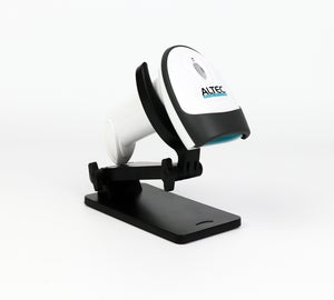 Altec barcodescanner geplaatst in een standaard